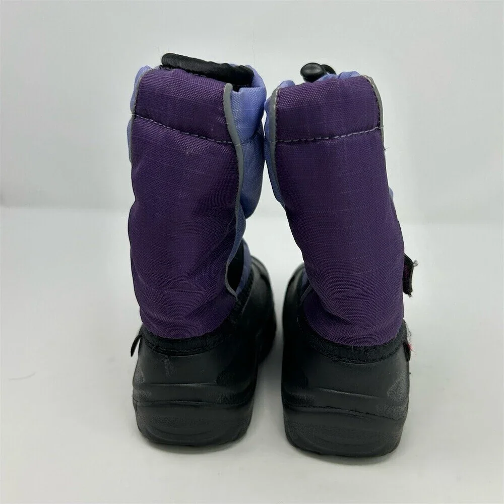 Baffin Mustang Kids Winter Snow Boots Purple Lavender Insulated Mid-Calf Size 8